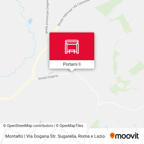 Mappa Montalto | Via Dogana Str. Sugarella