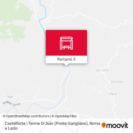 Mappa Castelforte | Terme Di Suio (Ponte Garigliano)