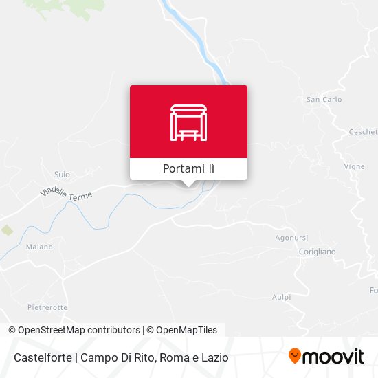 Mappa Castelforte | Campo Di Rito