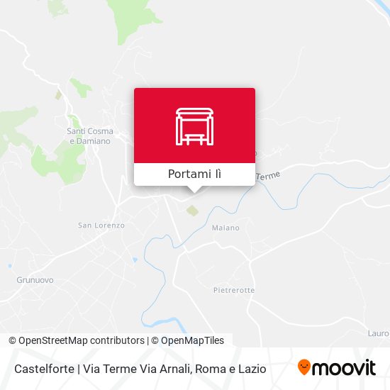 Mappa Castelforte | Via Terme Via Arnali