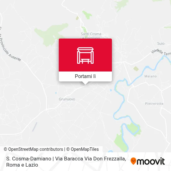 Mappa S. Cosma-Damiano | Via Baracca Via Don Frezzalla