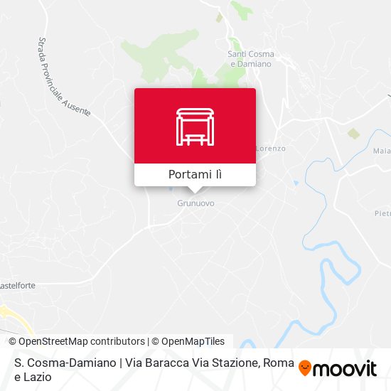 Mappa S. Cosma-Damiano | Via Baracca Via Stazione