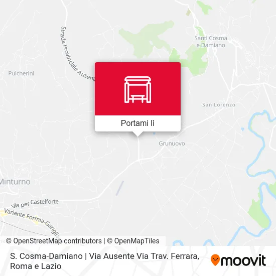 Mappa S. Cosma-Damiano | Via Ausente Via Trav. Ferrara