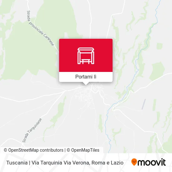 Mappa Tuscania | Via Tarquinia Via Verona