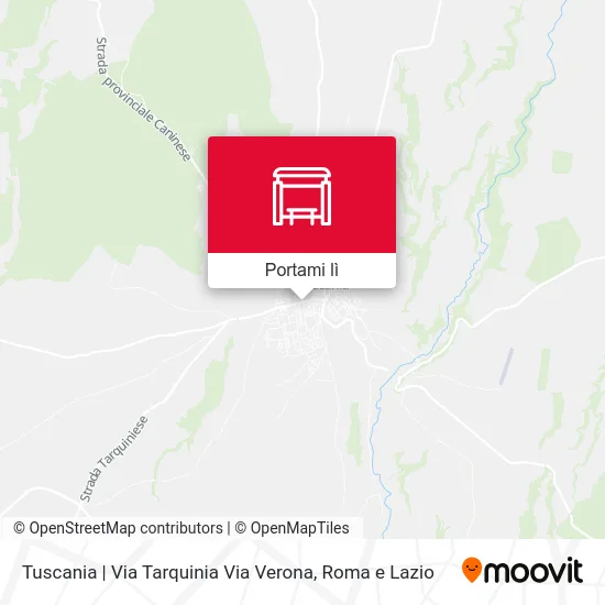 Mappa Tuscania | Via Tarquinia Via Verona