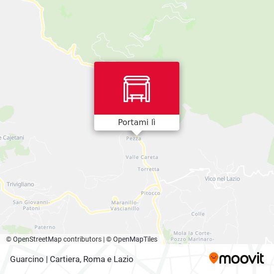 Mappa Guarcino | Cartiera