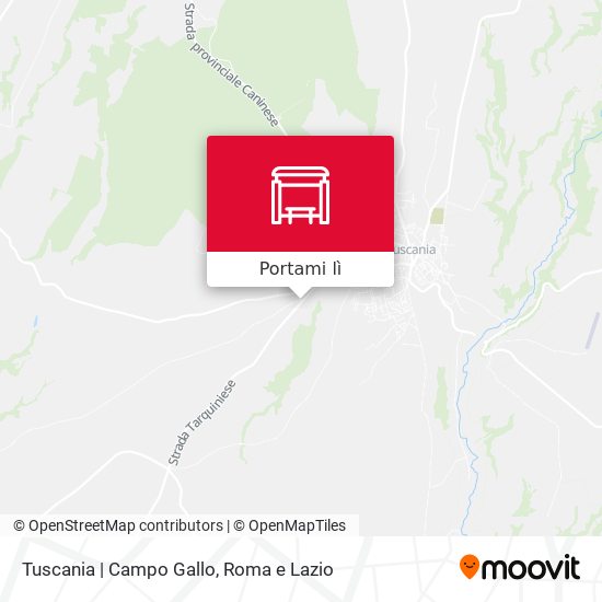 Mappa Tuscania | Campo Gallo