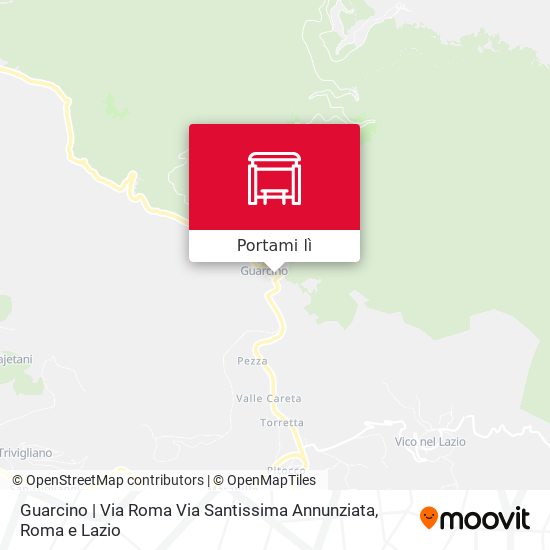 Mappa Guarcino | Via Roma Via Santissima Annunziata