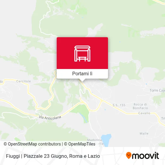 Mappa Fiuggi | Piazzale 23 Giugno