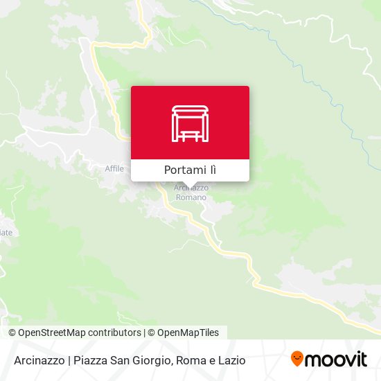 Mappa Arcinazzo | Piazza San Giorgio