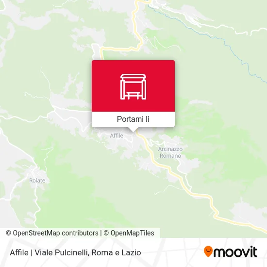 Mappa Affile | Viale Pulcinelli