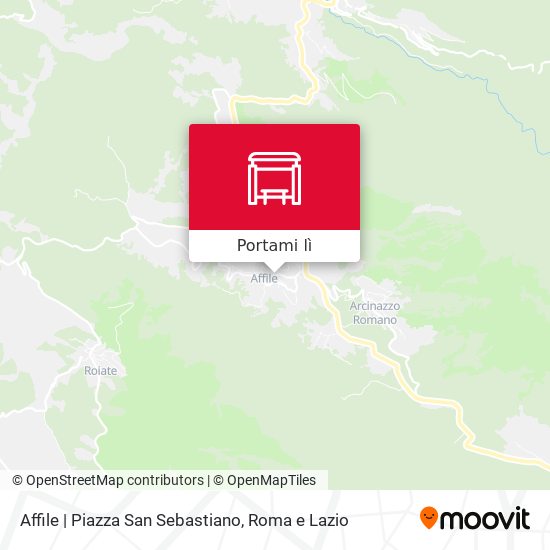 Mappa Affile | Piazza San Sebastiano
