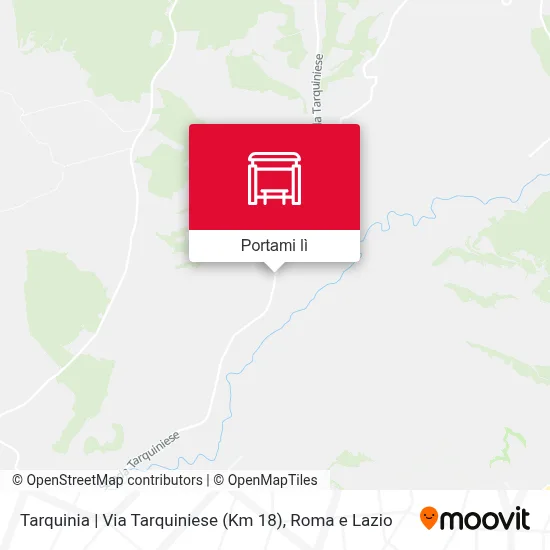 Mappa Tarquinia | Via Tarquiniese (Km 18)