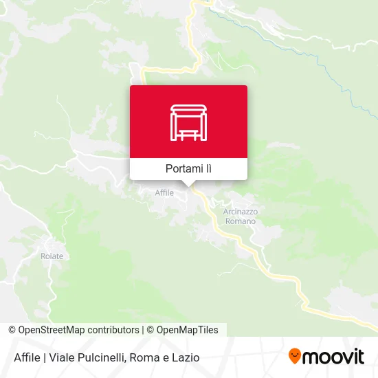 Mappa Affile | Viale Pulcinelli