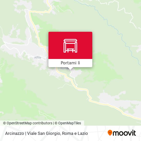 Mappa Arcinazzo | Viale San Giorgio