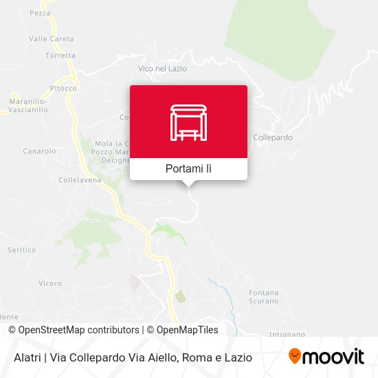 Mappa Alatri | Via Collepardo Via Aiello