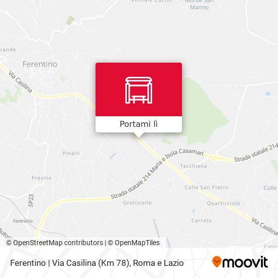 Mappa Ferentino | Via Casilina (Km 78)