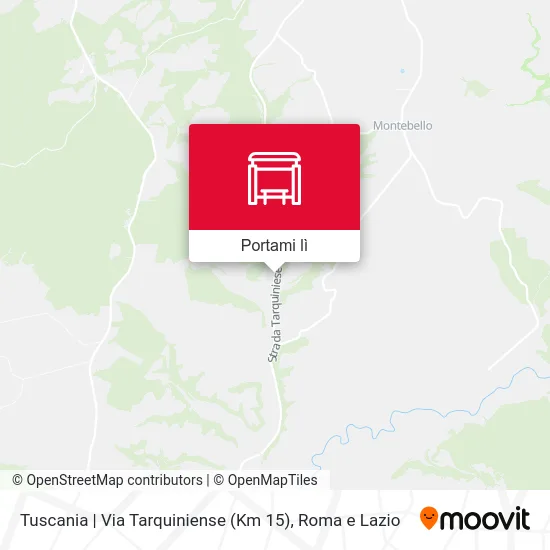 Mappa Tuscania | Via Tarquiniense (Km 15)