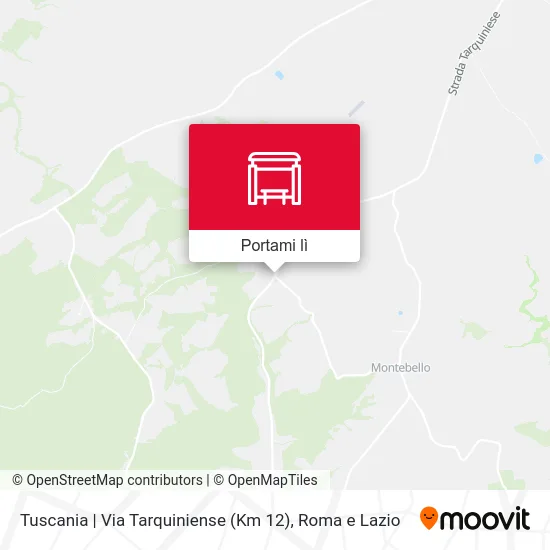 Mappa Tuscania | Via Tarquiniense (Km 12)