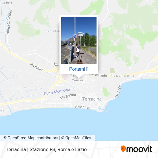 Mappa Terracina | Stazione FS