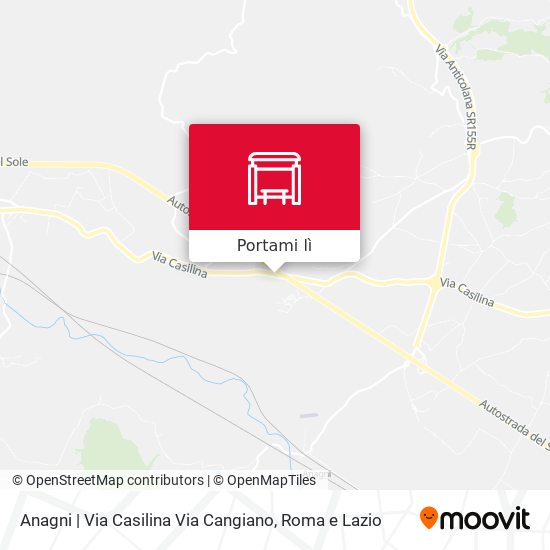 Mappa Anagni | Via Casilina Via Cangiano