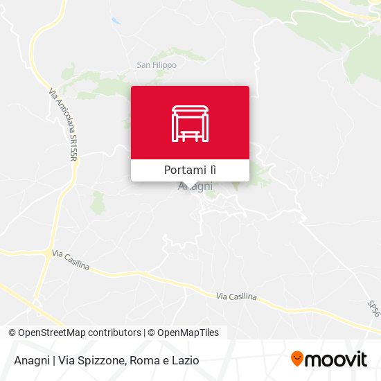 Mappa Anagni | Via Spizzone