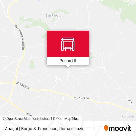 Mappa Anagni | Borgo S. Francesco
