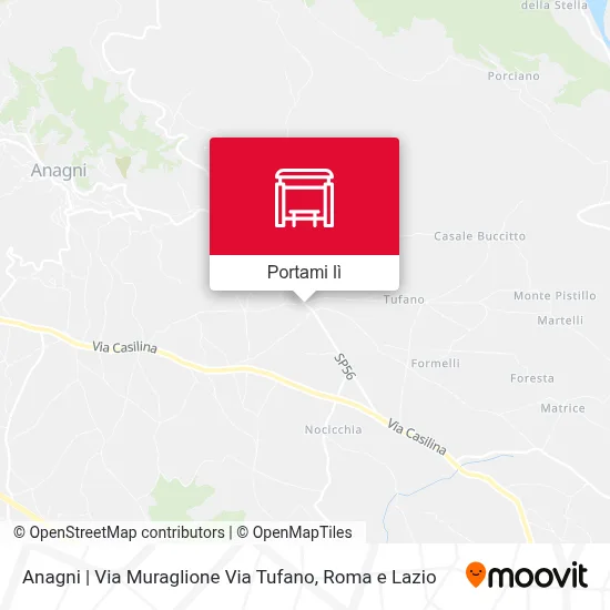 Mappa Anagni | Via Muraglione Via Tufano