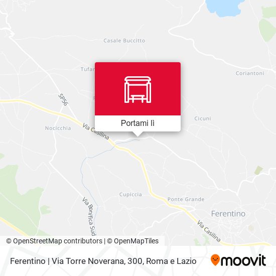 Mappa Ferentino | Via Torre Noverana, 300