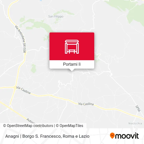 Mappa Anagni | Borgo S. Francesco