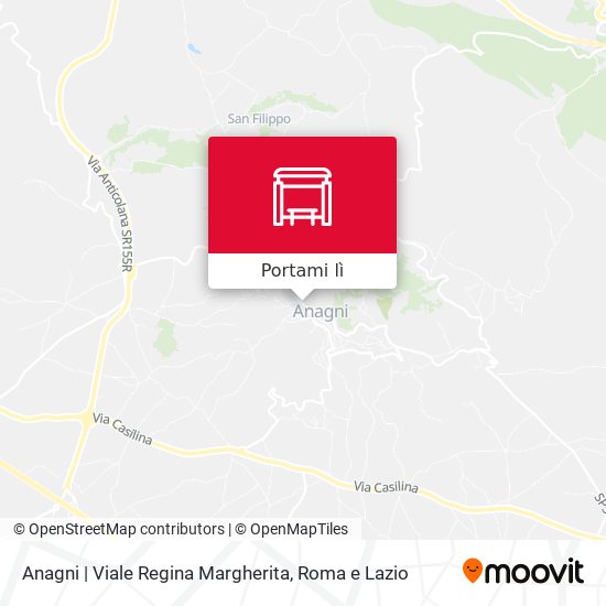 Mappa Anagni | Viale Regina Margherita