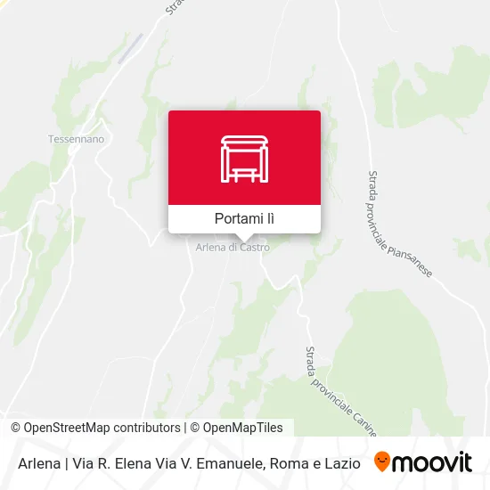 Mappa Arlena | Via R. Elena Via V. Emanuele