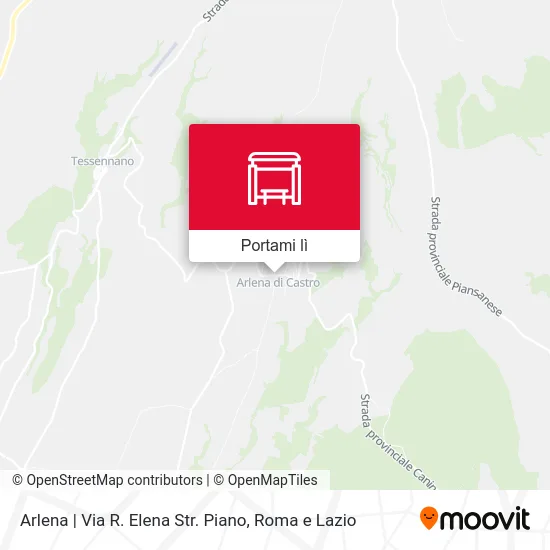 Mappa Arlena | Via R. Elena Str. Piano