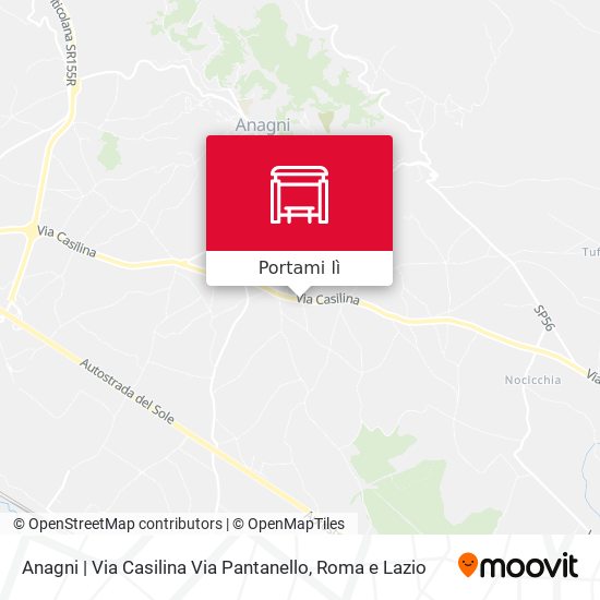 Mappa Anagni | Via Casilina Via Pantanello