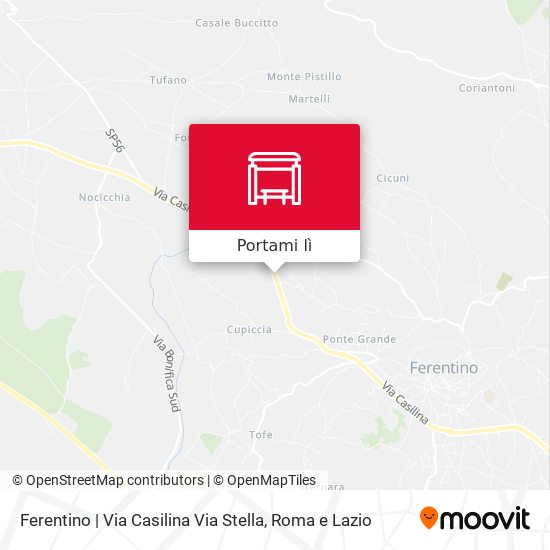 Mappa Ferentino | Via Casilina Via Stella