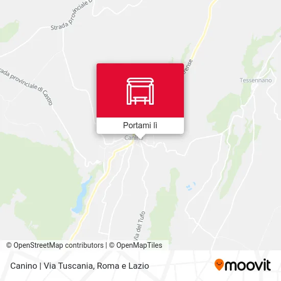 Mappa Canino | Via Tuscania
