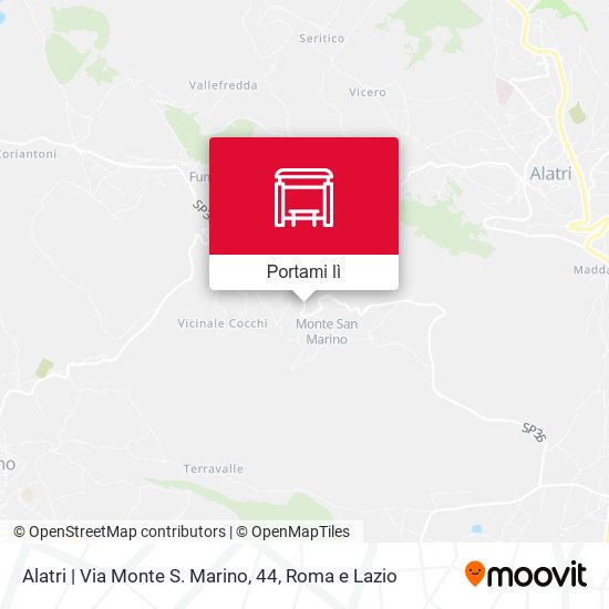 Mappa Alatri | Via Monte S. Marino, 44