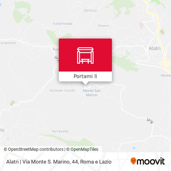 Mappa Alatri | Via Monte S. Marino, 44