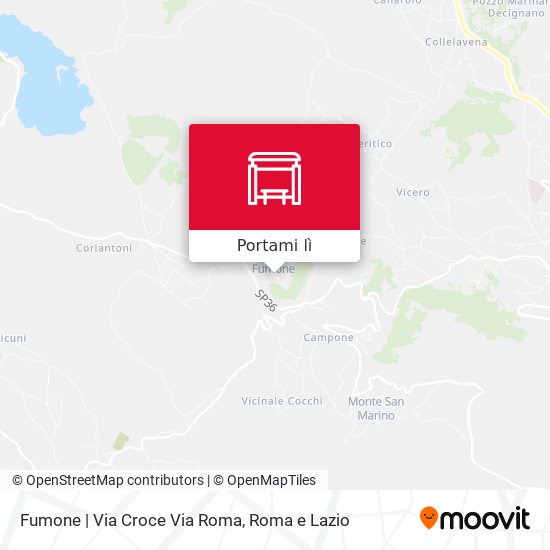Mappa Fumone | Via Croce Via Roma