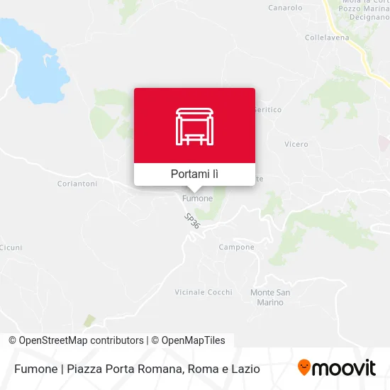 Mappa Fumone | Piazza Porta Romana
