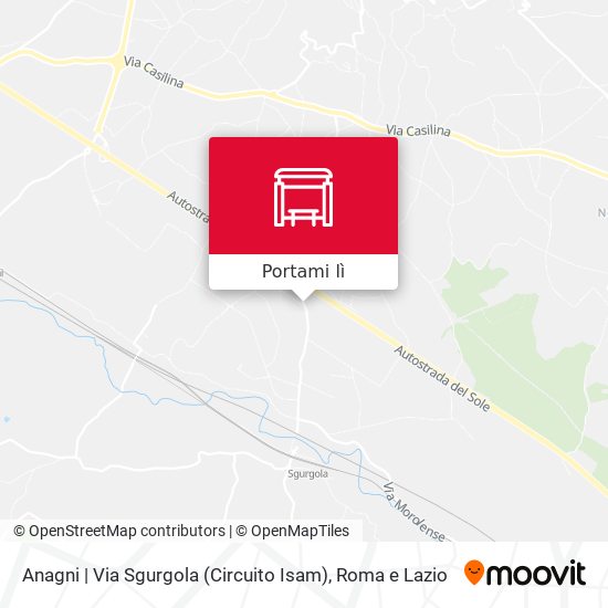 Mappa Anagni | Via Sgurgola (Circuito Isam)