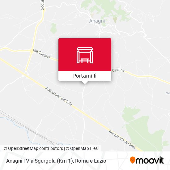Mappa Anagni | Via Sgurgola (Km 1)