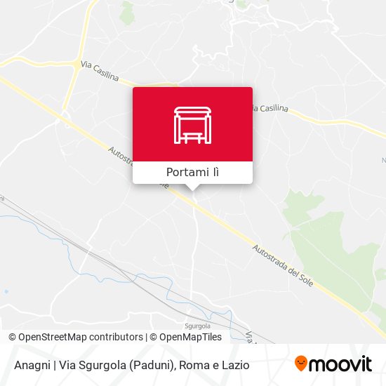 Mappa Anagni | Via Sgurgola (Paduni)
