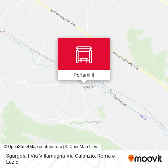 Mappa Sgurgola | Via Villamagna Via Calanzio