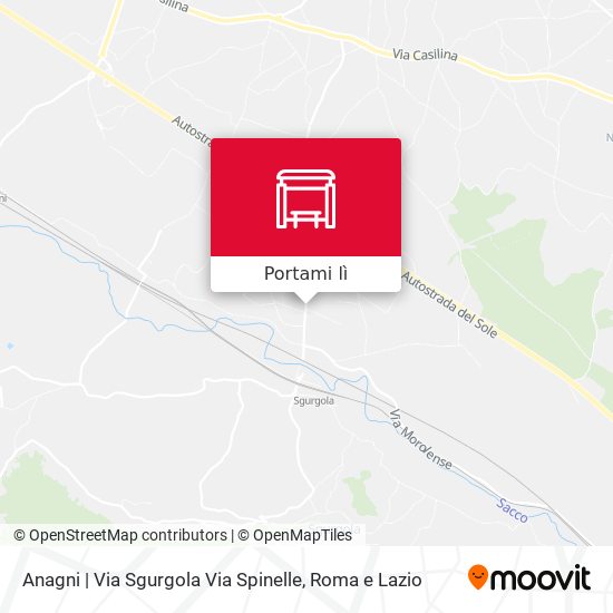 Mappa Anagni | Via Sgurgola Via Spinelle