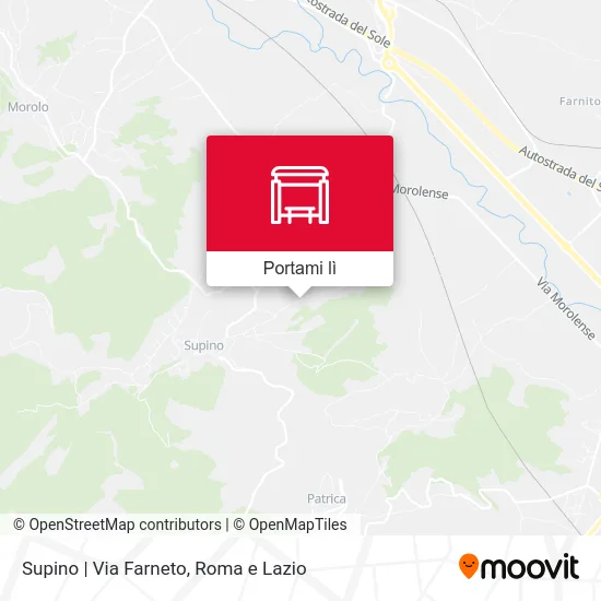 Mappa Supino | Via Farneto