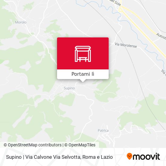 Mappa Supino | Via Calvone Via Selvotta