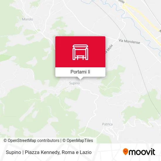 Mappa Supino | Piazza Kennedy