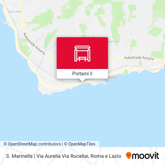 Mappa S. Marinella | Via Aurelia Via Rucellai