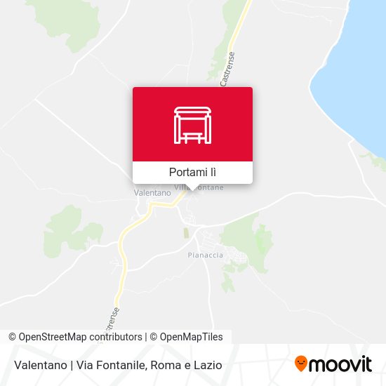 Mappa Valentano | Via Fontanile